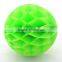 Christmas Hanging Decoration Sante Green Tissue Paper Honeycomb Balls Perfect for Christmas