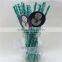 Christmas Decorations Wholesale Snowman Christmas Drinking Paper Straws with tags
