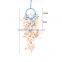 Chinese Latest Design Handmade Brown Feathers Wall Hanging Decoration Beautiful Fashion Dream Catcher With 5 Circles