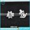 Dangle Fashion Jewelry 316l Stainless Steel Gold Dragon Fly Shape Earrings