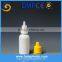 PE plastic squeeze dropper bottles with childproof cap
