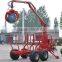 log trailer with crane kit and seat