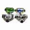 BJ-MG-013 Wholesale Adult Clear Lens Yellow & Blue Frame motorcycle goggles motocross roll off