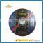Abrasive diamond cutting disc for metal and inox with double nets