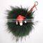 Fashion New Design Genuine Raccoon Fur Bag Accessory Funny Monster Keychain