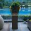 Simple and generous fiberglass flower pot