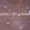silver bead decorative string lights