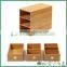 Fuboo Totally Bamboo desk organizer with 3-tier drawer