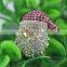 Hot sale Christmas jewelry zinc alloy rhinestone full jewelled Santa Claus brooch