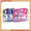 Cheap handled pvc cosmetic bag with zipper
