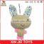 custom rabbit plush keychain eco-friendly material animal keychain lovely soft bunny keychain