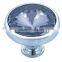Decorative glass cabinet drawer pull knobs for furniture