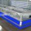 shopping mall island freezer sliding door for frozen food/ice cream
