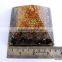 Orgonite Mix Chakra Stone Crystal Black Tourmaline Pyramid With 4 SBB Coil Charged Crystal Point