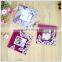 Glass Photo Frame Coaster, Table Mats With Leaves Printed for Home Decor