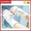 V-410 fashion crochet knitting fingerless mittten gloves with fur pom knit arm warmer