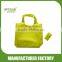 Single layer foldable shopping bag with handle
