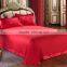 Chinese Bridal Red Rose Embroidery Applique Bedding