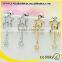 Ebay Zircon Star Pattern Chain Plated 925 Silver Earring