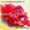 Four Flowers White Diamond Baby Hair Accessories Headbands