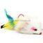 Cat Toy Mouse On A Rod Teaser Funny Kitten Belling Feather Play Pet Dangler Wand