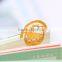 Exquisite hollow out round gold plated South Korea regional multifunction bookmark for promotion