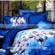100% Ployester HD printed floral 4 pcs set 3D bed linens