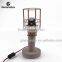 E27 Vintage Concrete Table Lamp Concrete Desk Lamp With Copper Cage Lampshade                        
                                                Quality Choice