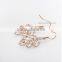2015 Fancy Leaf Shape Hanging Diamond Wedding Earring