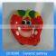 Cute strawberry shaped ceramic dispenser and sponge holder for kitchen