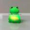 Floating rubber bath stand frog toy with led flashing light