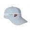 white Blank cap with cutomized embroidey logo