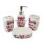 Glazed bath ceramic bathroom set