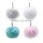 Colorful Rabbit Fur ball Keychain