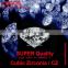 SUPER QUALITY CUBIC ZIRCONIA / CZ ROUND SHAPE HAND CUT 6.50 MM SYNTHETIC DIAMONDS LOOSE GEMSTONES