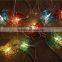 Green Rattan Balls String Light Set of 10 warm white light for christmas wedding garden Patio and party decor