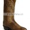black brown U.S.A. handcrafted leather upper western cowboy boots wholesale
