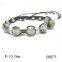 Fashion Rhodium Zircon Silver Ball Bracelet