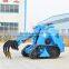 wheel and track type multifunctional mini skid loader