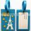 2016 Customized Logo Wholesale Travel Baggage Tag for Airlines Shaped Soft PVC Luggage Tag