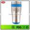 16oz insulated stainless steel thermal camping mug with screw lid
