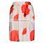 Fashion Women Ladies High Waist Slim Floral Pleated Party Midi Skirt