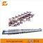 conical twin screws barrel double conical cylinder for PVC pipe sheet