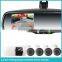 ak2-035lap car rearview mirror monitor germid with Compass&Temp,bluetooth,parking sensor,automatically reverse diaplay