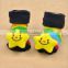Cute cartoon baby sock shoes cotton antislip sole soft baby indoor socks baby shoes crochet baby girls shoes