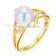 Natural freshwater designs pearl ring for women China factory