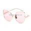 2016 brand new wholesale metal cat eye sunglasses
