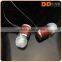 2016 In-Ear Earphone 3.5mm Stereo Headphone Metal Earbud wooden earphone
