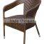 modern metal rattan dining chair