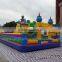 2016 Giant Inflatable Game Park 10mx6m Inflatable Entertainment City With Large Slide Inflatable Jumping Zone